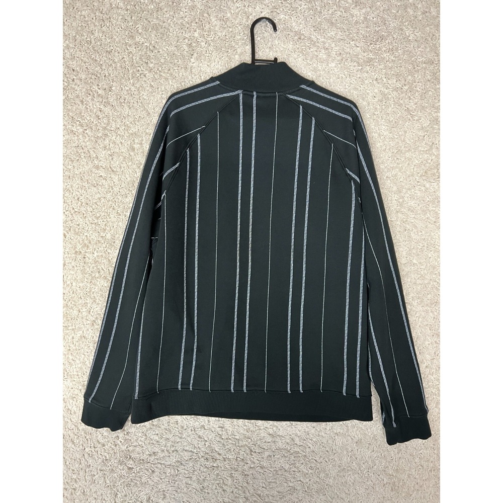 Fabletics To Go Quarter Zip Sweatshirt Mens XL Black Striped Athleisure Golf - Picture 5 of 8